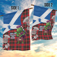 Saint Andrews Day Scotland Garden Flag Thistle Traditional Bagpipe Tartan Pattern - Wonder Print Shop