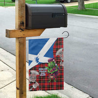 Saint Andrews Day Scotland Garden Flag Thistle Traditional Bagpipe Tartan Pattern - Wonder Print Shop