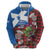 Saint Andrews Day Scotland Hoodie Thistle Traditional Bagpipe Tartan Pattern - Wonder Print Shop