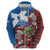 Saint Andrews Day Scotland Hoodie Thistle Traditional Bagpipe Tartan Pattern - Wonder Print Shop