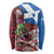 Saint Andrews Day Scotland Long Sleeve Shirt Thistle Traditional Bagpipe Tartan Pattern - Wonder Print Shop