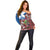 Saint Andrews Day Scotland Off Shoulder Sweater Thistle Traditional Bagpipe Tartan Pattern - Wonder Print Shop