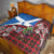Saint Andrews Day Scotland Quilt Thistle Traditional Bagpipe Tartan Pattern - Wonder Print Shop