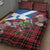 Saint Andrews Day Scotland Quilt Bed Set Thistle Traditional Bagpipe Tartan Pattern - Wonder Print Shop
