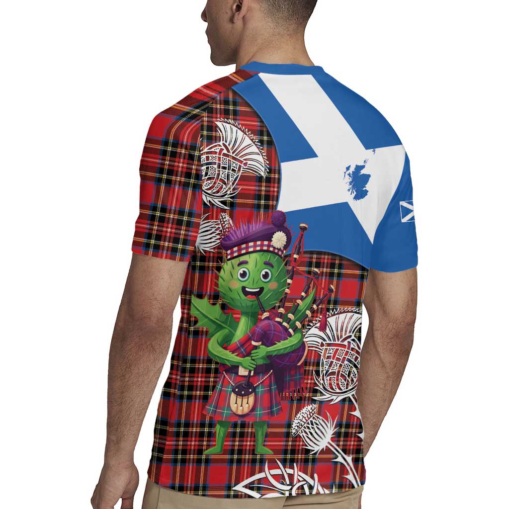 Saint Andrews Day Scotland Rugby Jersey Thistle Traditional Bagpipe Tartan Pattern - Wonder Print Shop