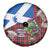 Saint Andrews Day Scotland Spare Tire Cover Thistle Traditional Bagpipe Tartan Pattern - Wonder Print Shop