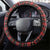 Saint Andrews Day Scotland Steering Wheel Cover Thistle Traditional Bagpipe Tartan Pattern - Wonder Print Shop