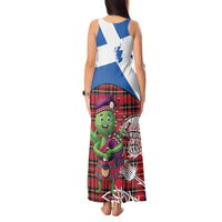 Saint Andrews Day Scotland Tank Maxi Dress Thistle Traditional Bagpipe Tartan Pattern - Wonder Print Shop