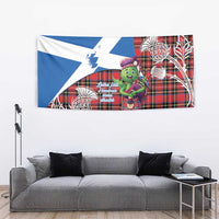 Saint Andrews Day Scotland Tapestry Thistle Traditional Bagpipe Tartan Pattern - Wonder Print Shop