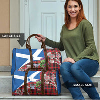 Saint Andrews Day Scotland Travel Bag Thistle Traditional Bagpipe Tartan Pattern - Wonder Print Shop