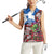 Saint Andrews Day Scotland Women Sleeveless Polo Shirt Thistle Traditional Bagpipe Tartan Pattern - Wonder Print Shop