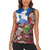 Saint Andrews Day Scotland Women Sleeveless Polo Shirt Thistle Traditional Bagpipe Tartan Pattern - Wonder Print Shop