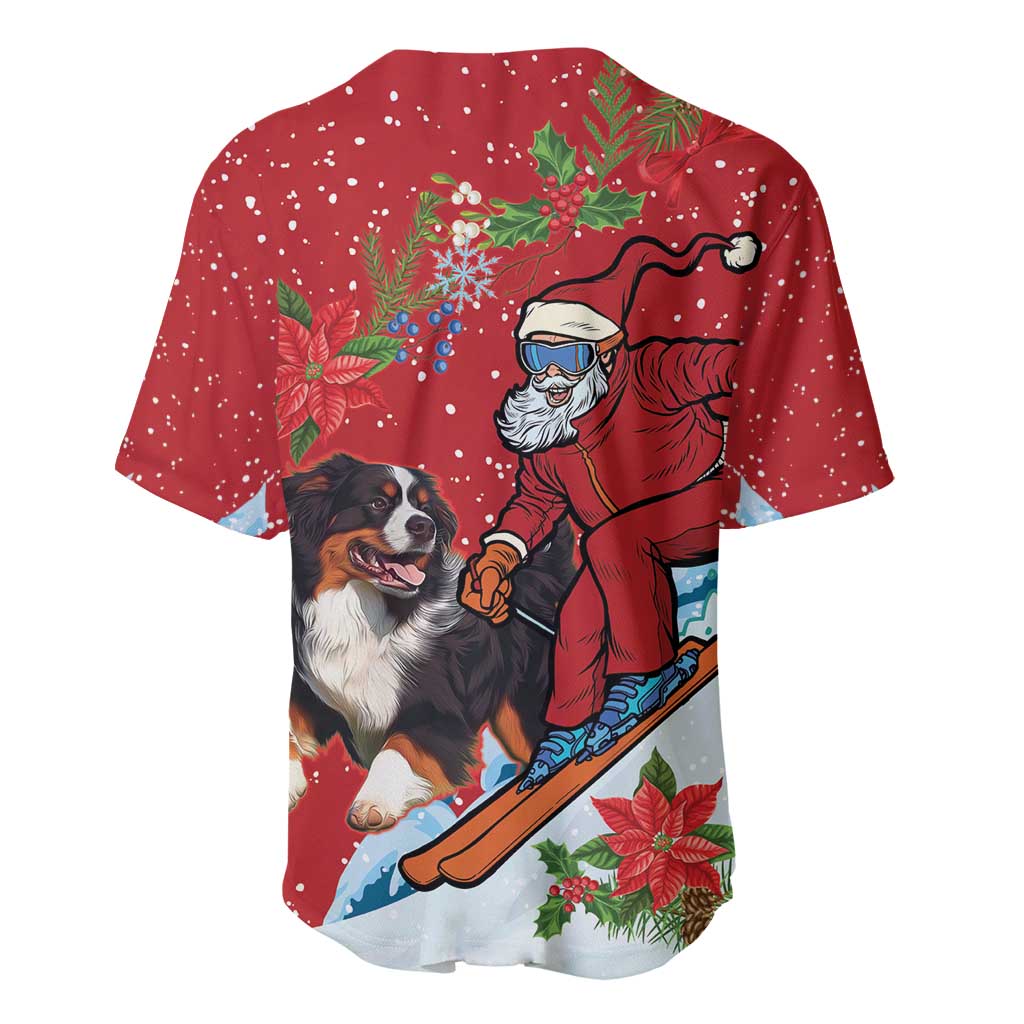 Switzerland Christmas Baseball Jersey Greater Swiss Mountain Dog Santa - Merry Xmas - Wonder Print Shop