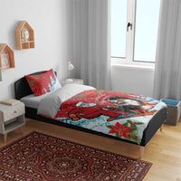 Switzerland Christmas Bedding Set Greater Swiss Mountain Dog Santa - Merry Xmas - Wonder Print Shop