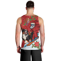 Switzerland Christmas Men Tank Top Greater Swiss Mountain Dog Santa - Merry Xmas - Wonder Print Shop