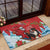 Switzerland Christmas Rubber Doormat Greater Swiss Mountain Dog Santa - Merry Xmas - Wonder Print Shop