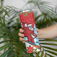 Switzerland Christmas Skinny Tumbler Greater Swiss Mountain Dog Santa - Merry Xmas - Wonder Print Shop