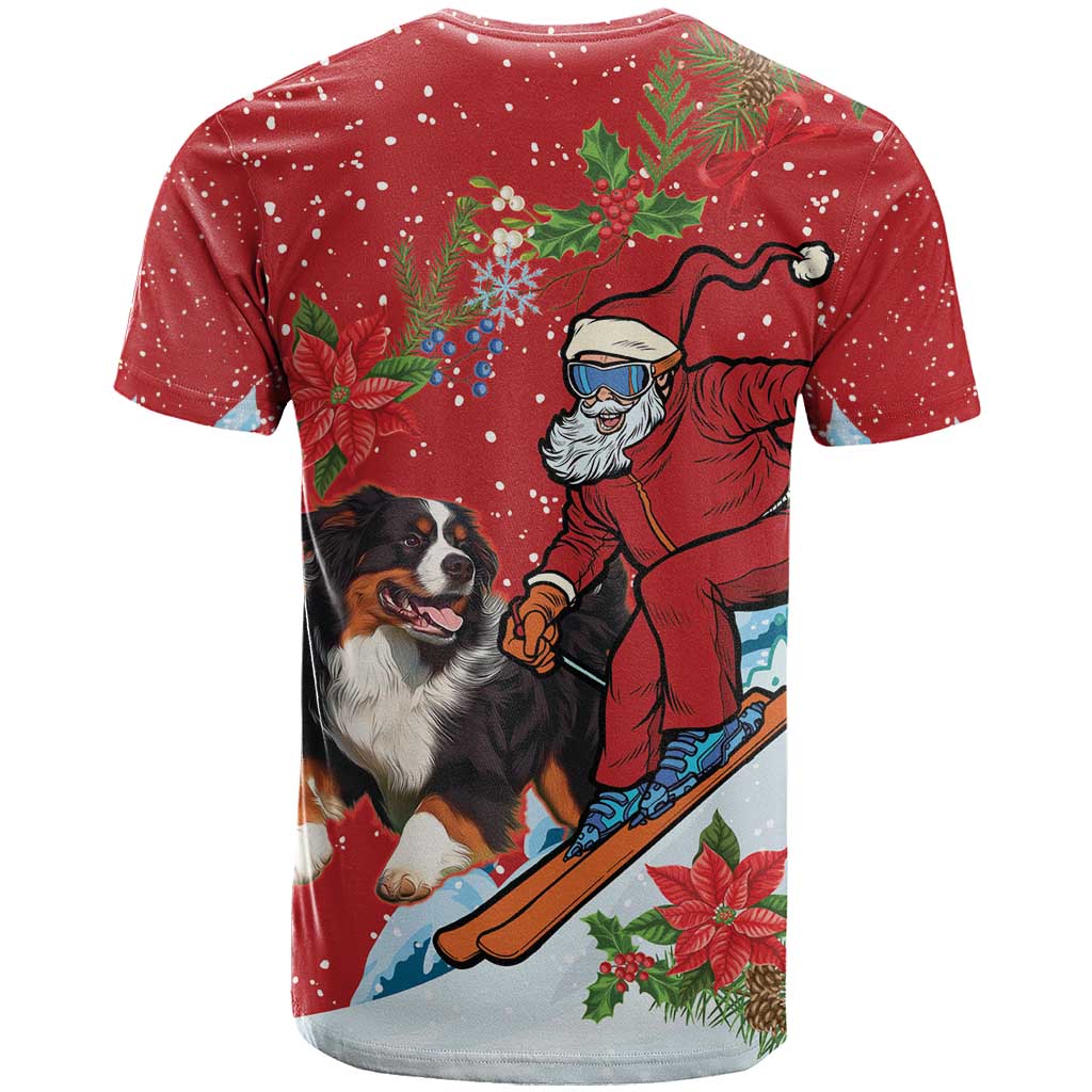 Switzerland Christmas T Shirt Greater Swiss Mountain Dog Santa - Merry Xmas - Wonder Print Shop