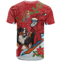 Switzerland Christmas T Shirt Greater Swiss Mountain Dog Santa - Merry Xmas - Wonder Print Shop