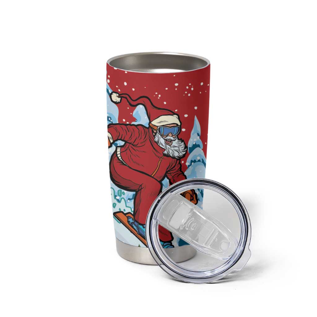 Switzerland Christmas Tumbler Cup Greater Swiss Mountain Dog Santa - Merry Xmas - Wonder Print Shop
