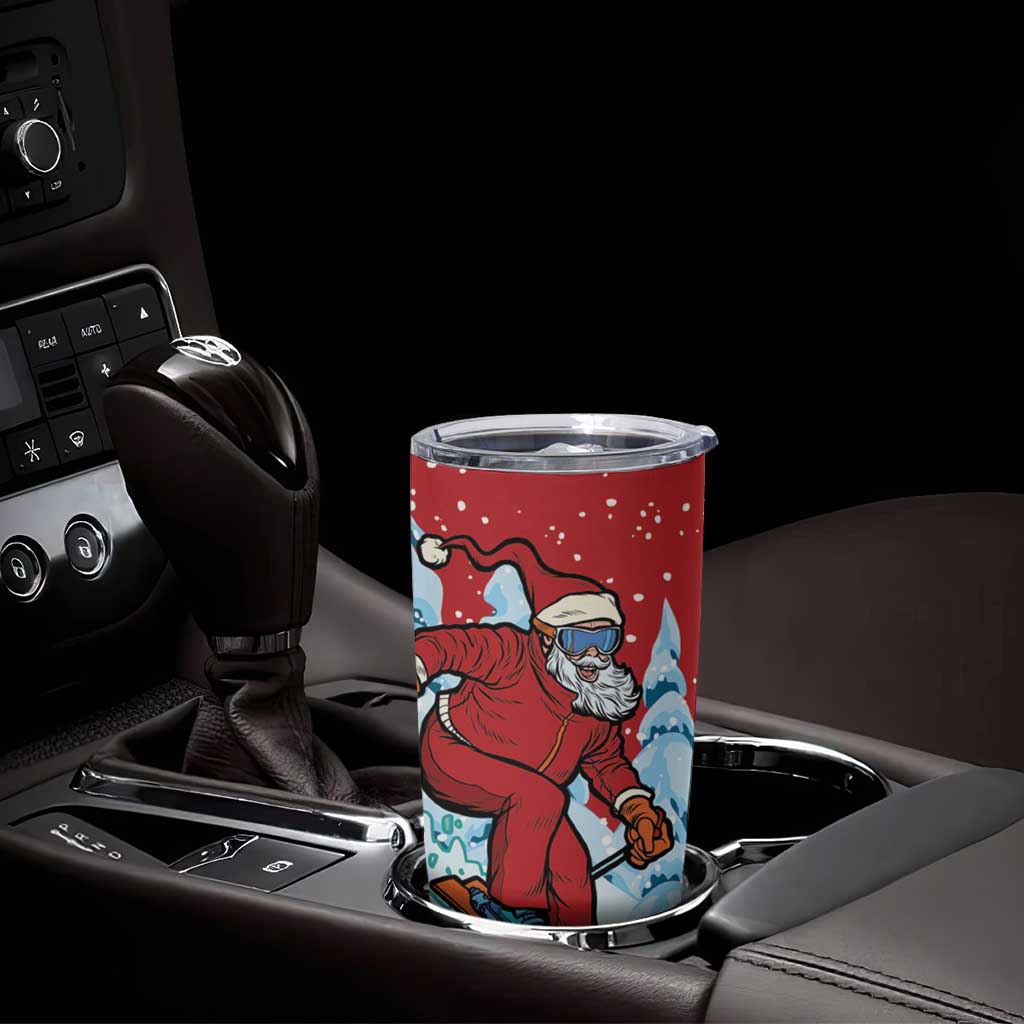 Switzerland Christmas Tumbler Cup Greater Swiss Mountain Dog Santa - Merry Xmas - Wonder Print Shop