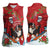 Switzerland Christmas Women Sleeveless Polo Shirt Greater Swiss Mountain Dog Santa - Merry Xmas - Wonder Print Shop