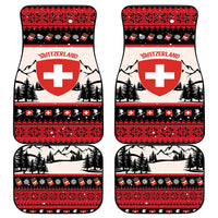 Switzerland Christmas Car Mats Merry Swissmas - Coat Of Arms Style - Wonder Print Shop