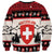 Switzerland Christmas Sweatshirt Merry Swissmas - Coat Of Arms Style - Wonder Print Shop