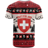 Switzerland Christmas T Shirt Merry Swissmas - Coat Of Arms Style - Wonder Print Shop
