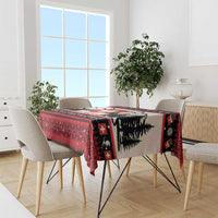 Switzerland Christmas Tablecloth Merry Swissmas - Coat Of Arms Style - Wonder Print Shop