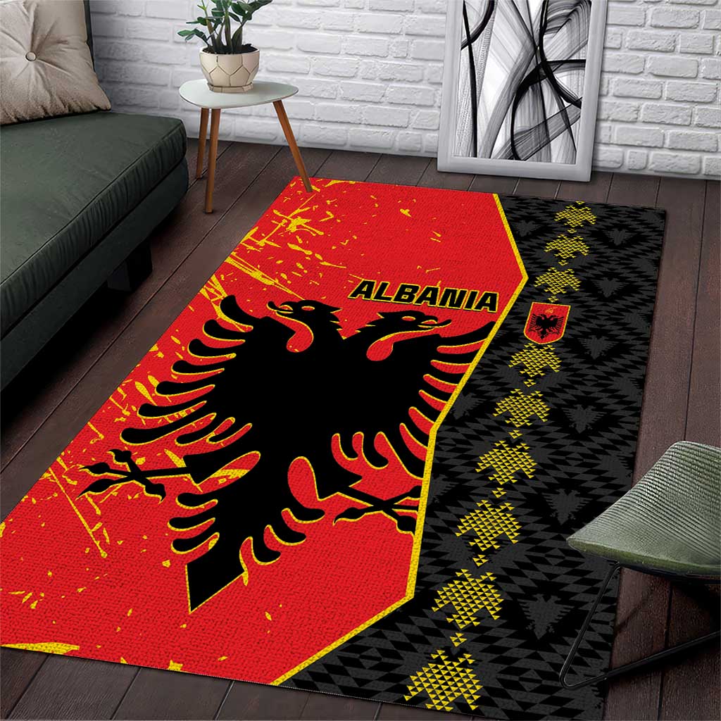Albania Independence Day Area Rug Albanian Proud - Flag Color - Wonder Print Shop