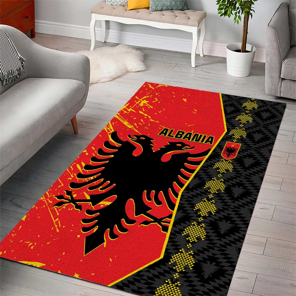 Albania Independence Day Area Rug Albanian Proud - Flag Color - Wonder Print Shop