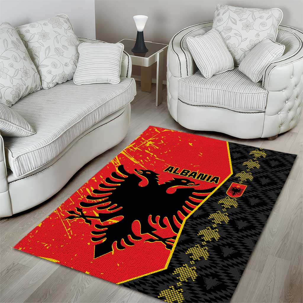 Albania Independence Day Area Rug Albanian Proud - Flag Color - Wonder Print Shop