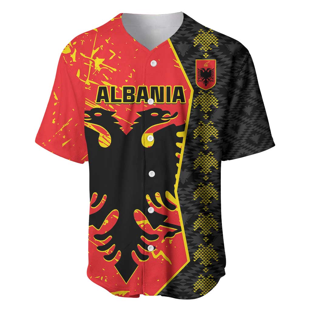 Albania Independence Day Baseball Jersey Albanian Proud - Flag Color - Wonder Print Shop