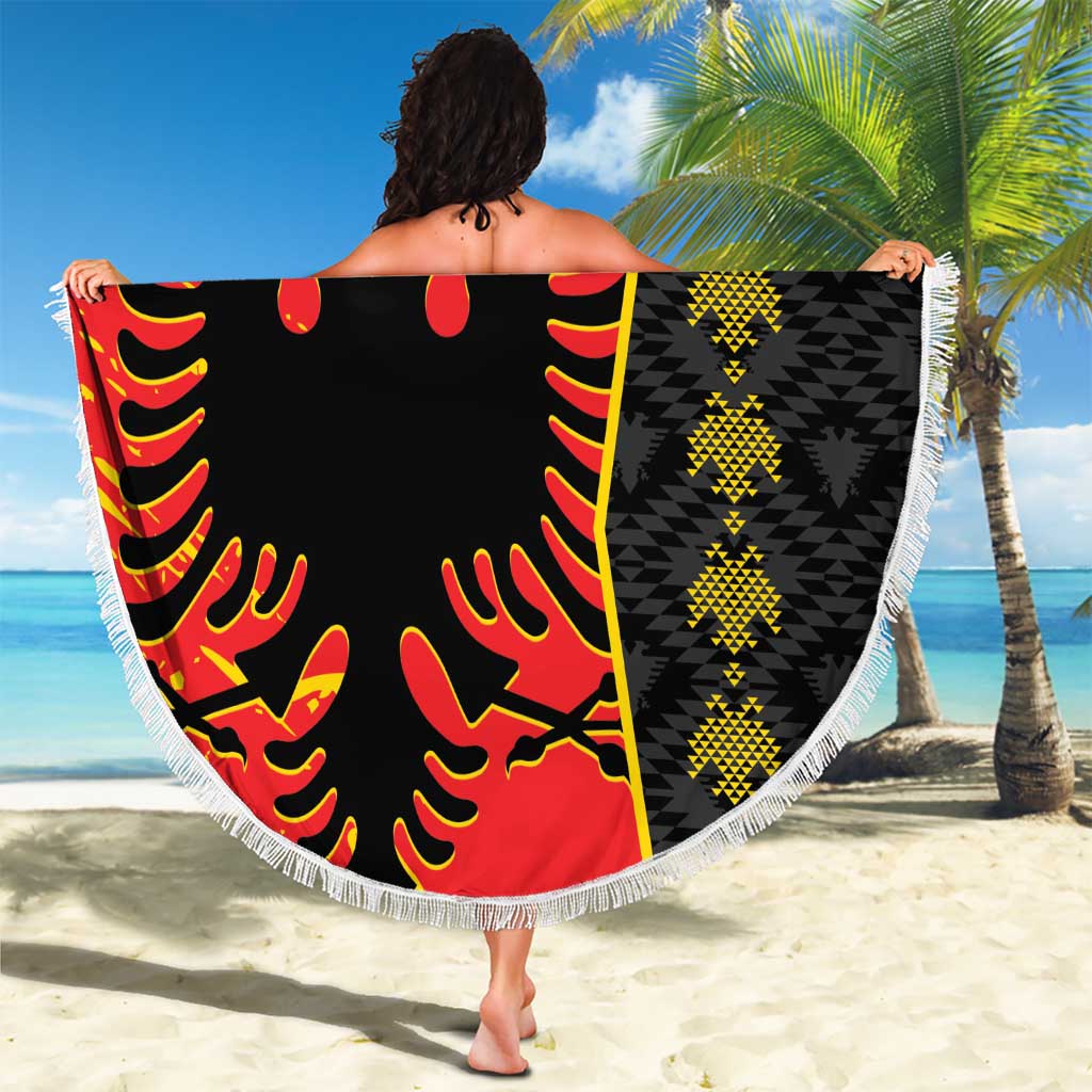 Albania Independence Day Beach Blanket Albanian Proud - Flag Color - Wonder Print Shop