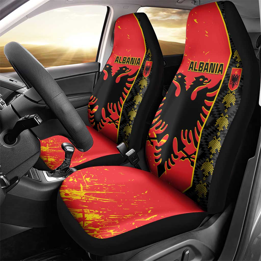 Albania Independence Day Car Seat Cover Albanian Proud - Flag Color - Wonder Print Shop