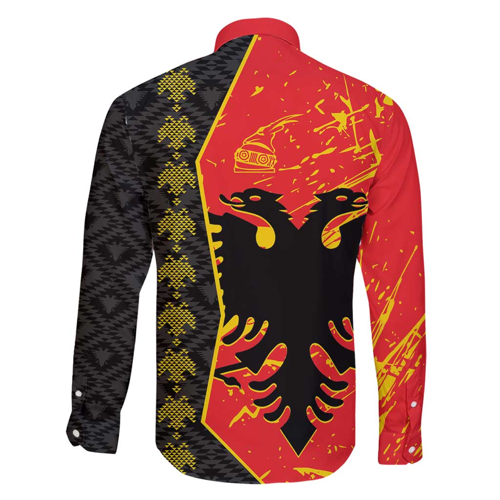 Albania Independence Day Family Matching Short Sleeve Bodycon Dress and Hawaiian Shirt Albanian Proud - Flag Color - Wonder Print Shop