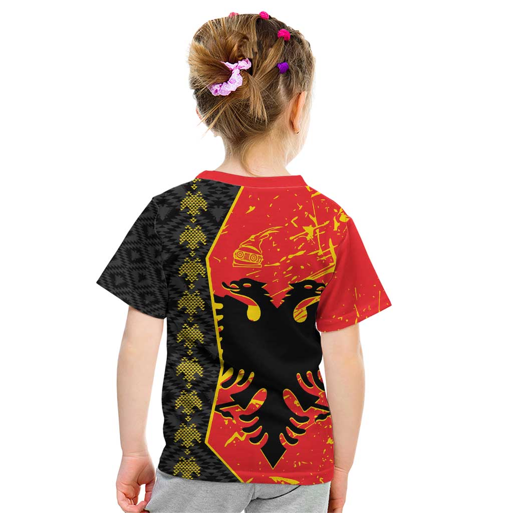 Albania Independence Day Kid T Shirt Albanian Proud - Flag Color - Wonder Print Shop