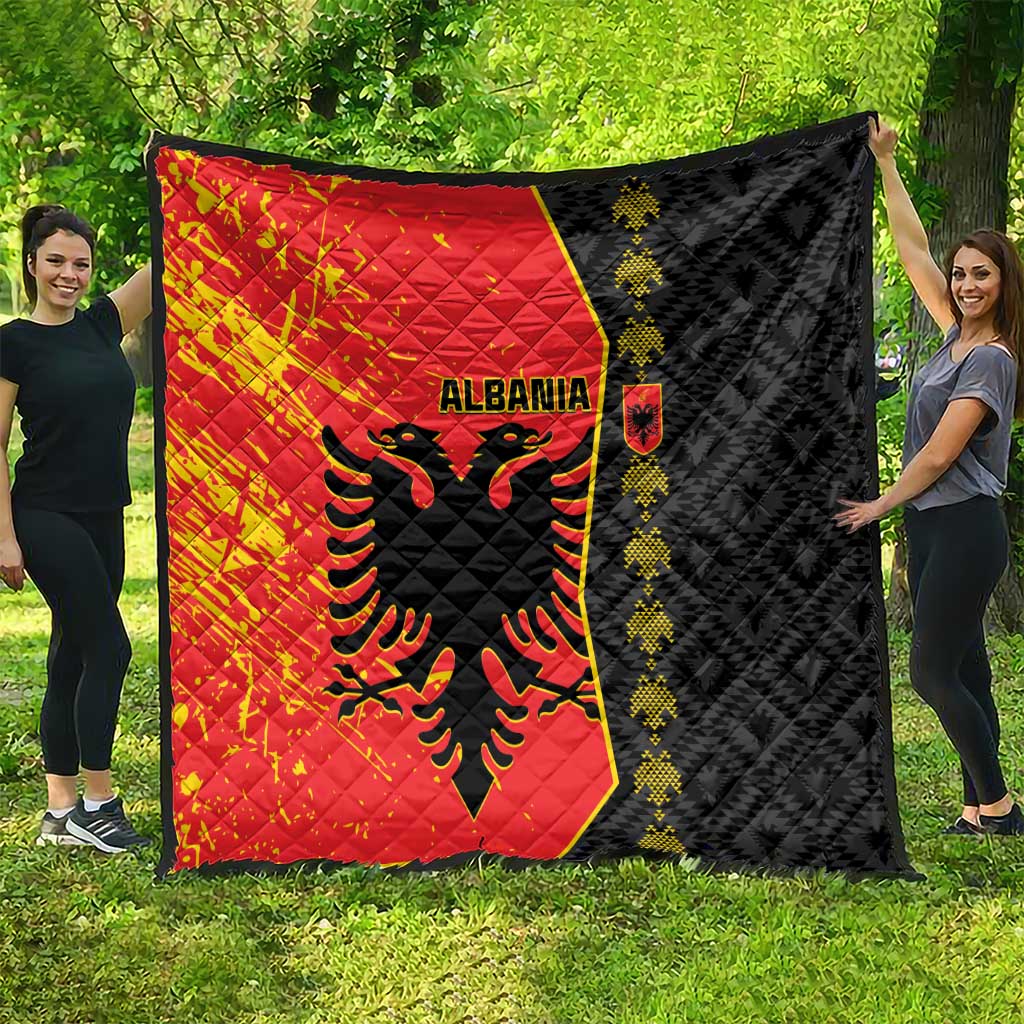 Albania Independence Day Quilt Albanian Proud - Flag Color - Wonder Print Shop