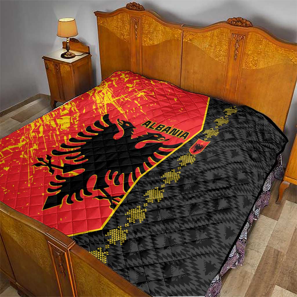 Albania Independence Day Quilt Albanian Proud - Flag Color - Wonder Print Shop