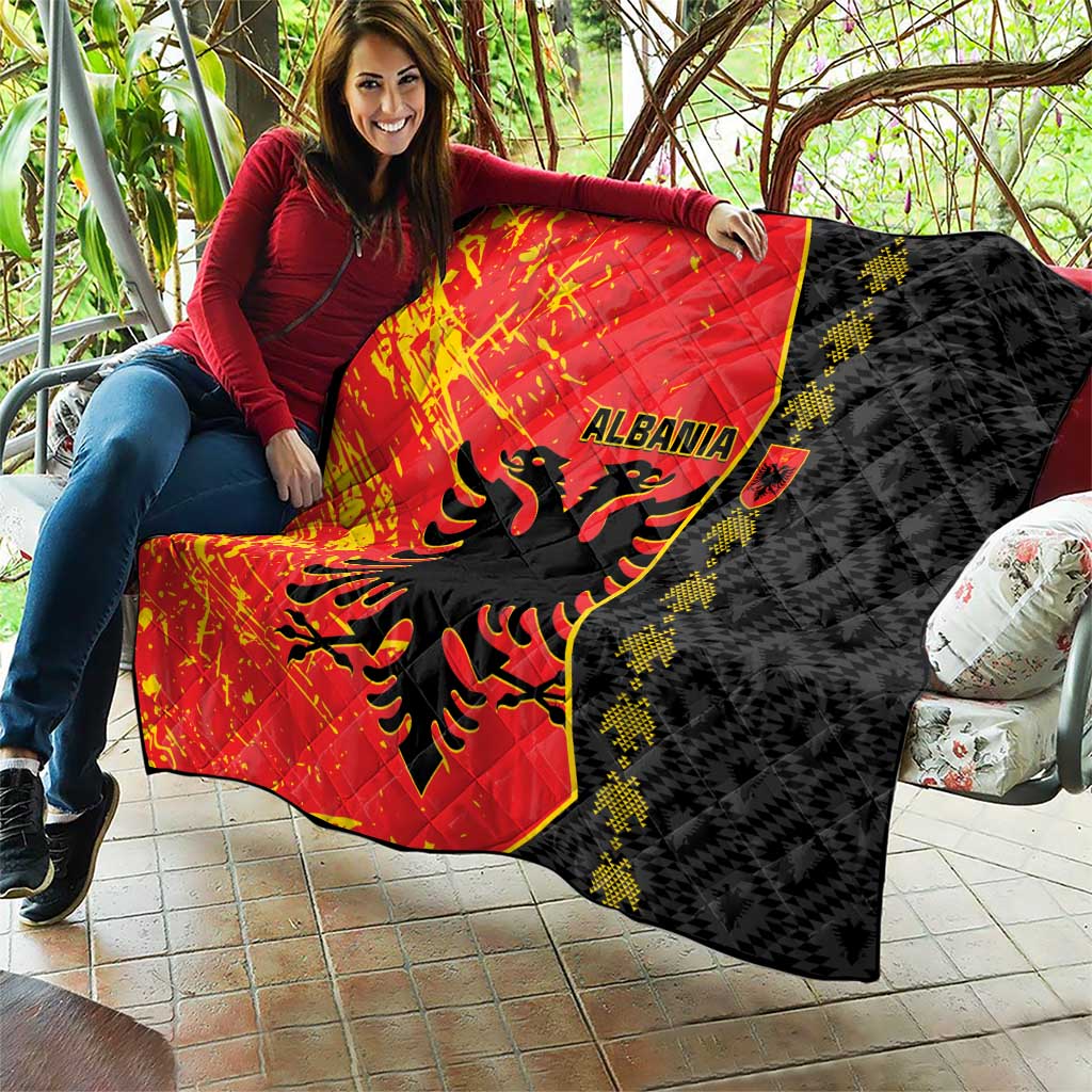Albania Independence Day Quilt Albanian Proud - Flag Color - Wonder Print Shop