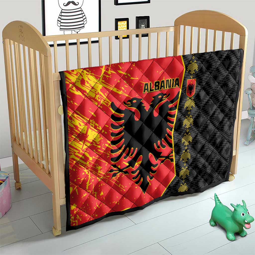 Albania Independence Day Quilt Albanian Proud - Flag Color - Wonder Print Shop