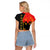 Albania Independence Day Raglan Cropped T Shirt Albanian Proud - Flag Color - Wonder Print Shop