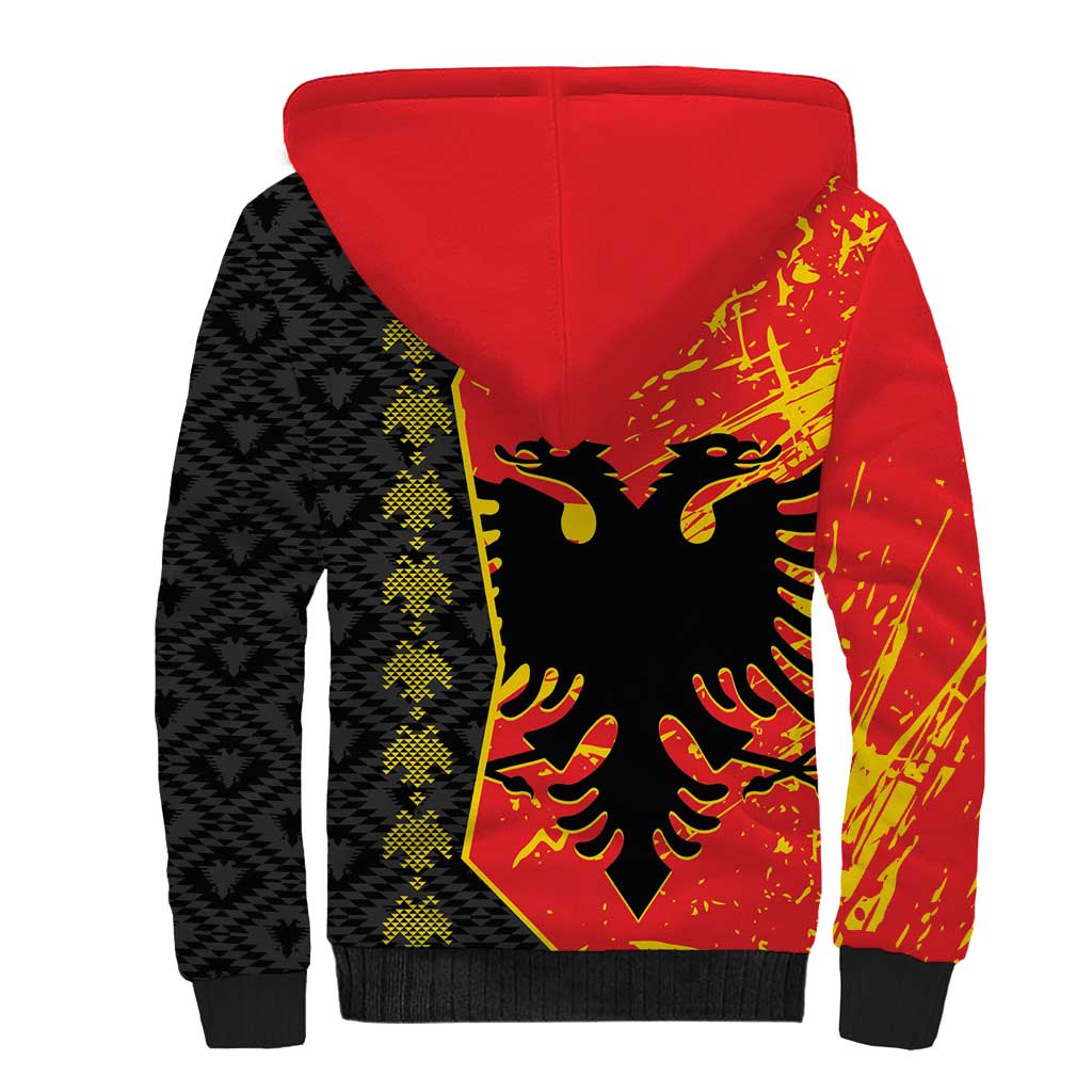 Albania Independence Day Sherpa Hoodie Albanian Proud - Flag Color - Wonder Print Shop