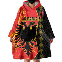 Albania Independence Day Wearable Blanket Hoodie Albanian Proud - Flag Color - Wonder Print Shop