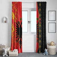 Albania Independence Day Window Curtain Albanian Proud - Flag Color - Wonder Print Shop