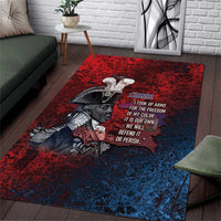 Toussaint Louverture Afro Haiti Area Rug Haitian Father Grunge Style - Wonder Print Shop