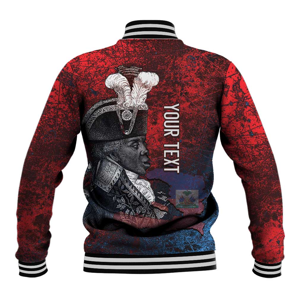 Personalized Toussaint Louverture Afro Haiti Baseball Jacket Haitian Father Grunge Style - Wonder Print Shop