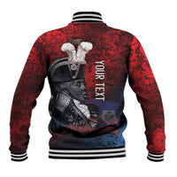 Personalized Toussaint Louverture Afro Haiti Baseball Jacket Haitian Father Grunge Style - Wonder Print Shop
