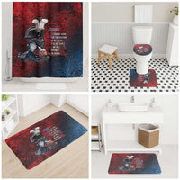 Toussaint Louverture Afro Haiti Bathroom Set Haitian Father Grunge Style - Wonder Print Shop